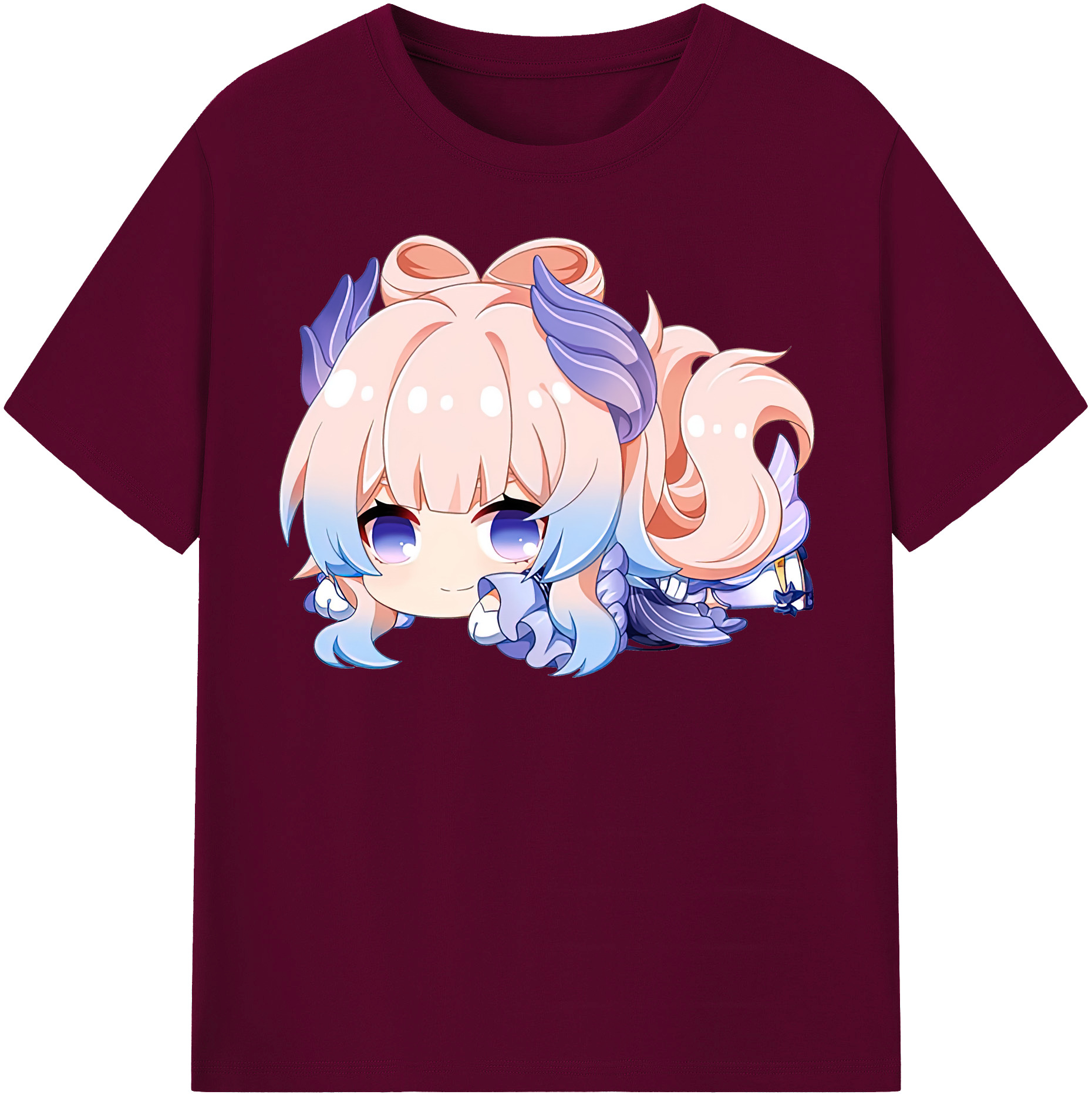 げんし神 珊瑚宮心海 サンゴノミヤ・ココミ genshin Sangonomiya Kokomi レディースカジュアルプリントTシャツ（綿100％）